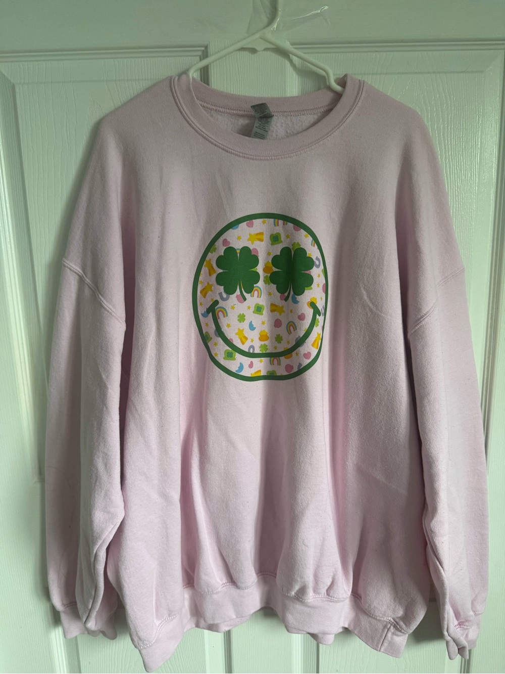 Pink Smiley Lucky Charm Crew